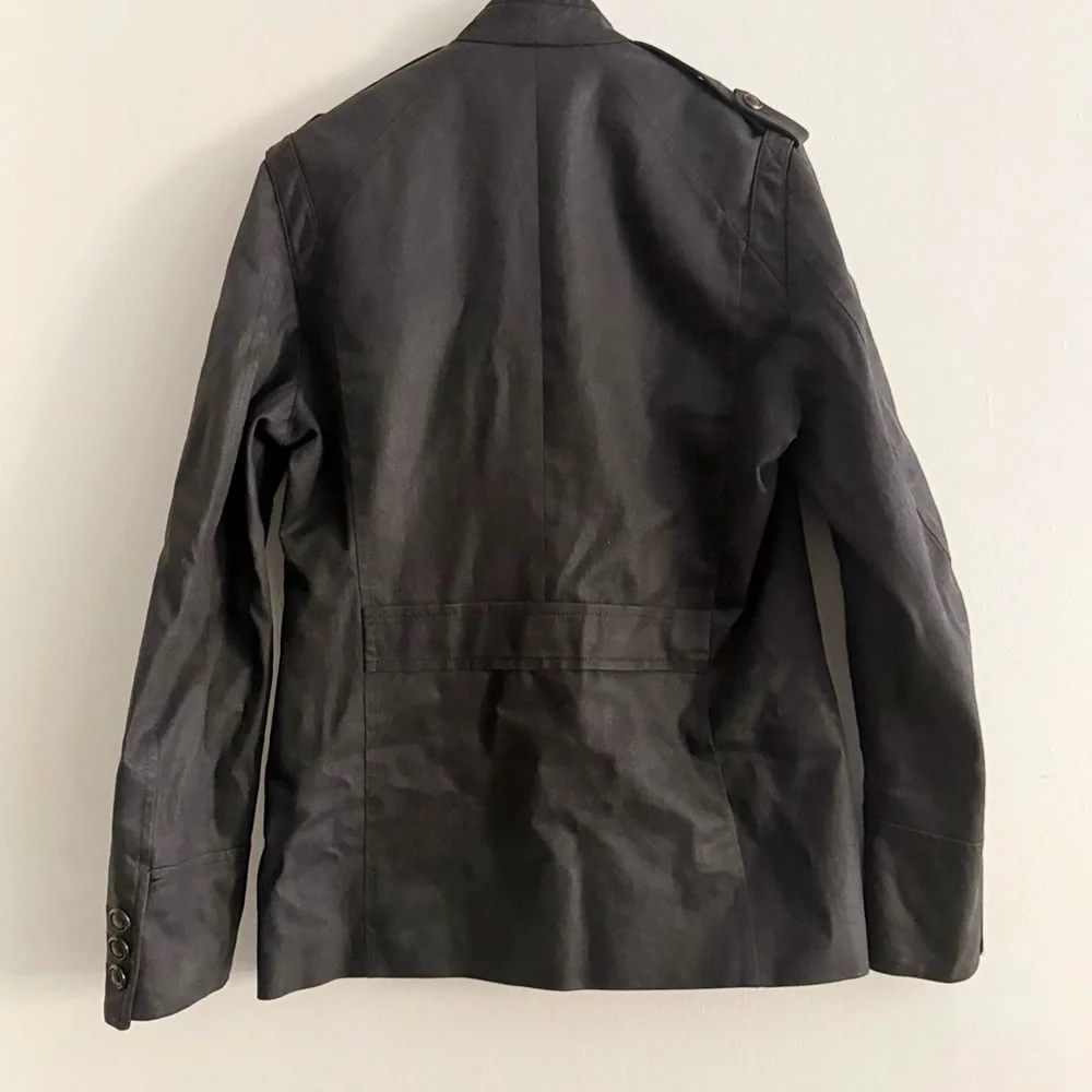 GUCCI Archival 2008 FW Runway Military Field Jacket Waxed Canvas Grey 50 L